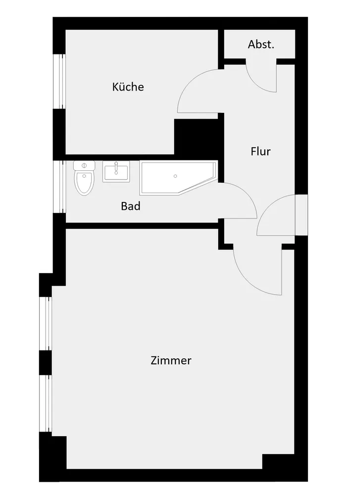 1 Zimmer Wohnung mit 38 m² in Bitterfeld-Wolfen – Bild 7