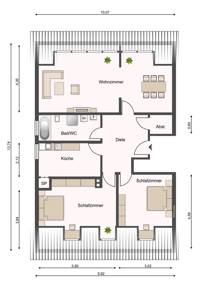 3 Zimmer Wohnung mit 92 m² in Essen – Bild 10