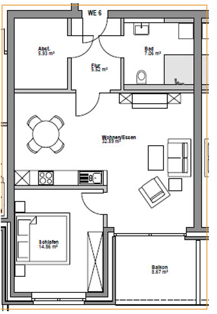 2 room apartment with 71 m² in Rheine – Photo 7