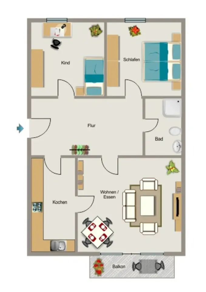 3 Zimmer Wohnung mit 74 m² in Bornheim – Bild 4