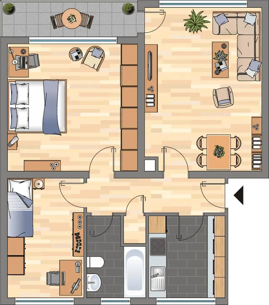 3 Zimmer Wohnung mit 72 m² in Velbert – Bild 5