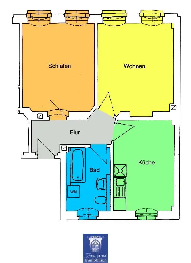 2 Zimmer Wohnung mit 61 m² in Meißen – Bild 5