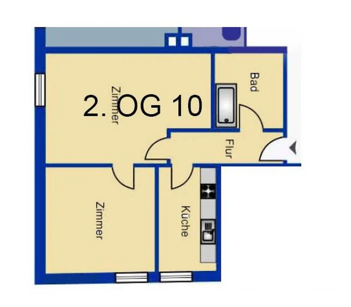 2 Zimmer Wohnung mit 62 m² in Frankenthal (Pfalz) – Bild 1