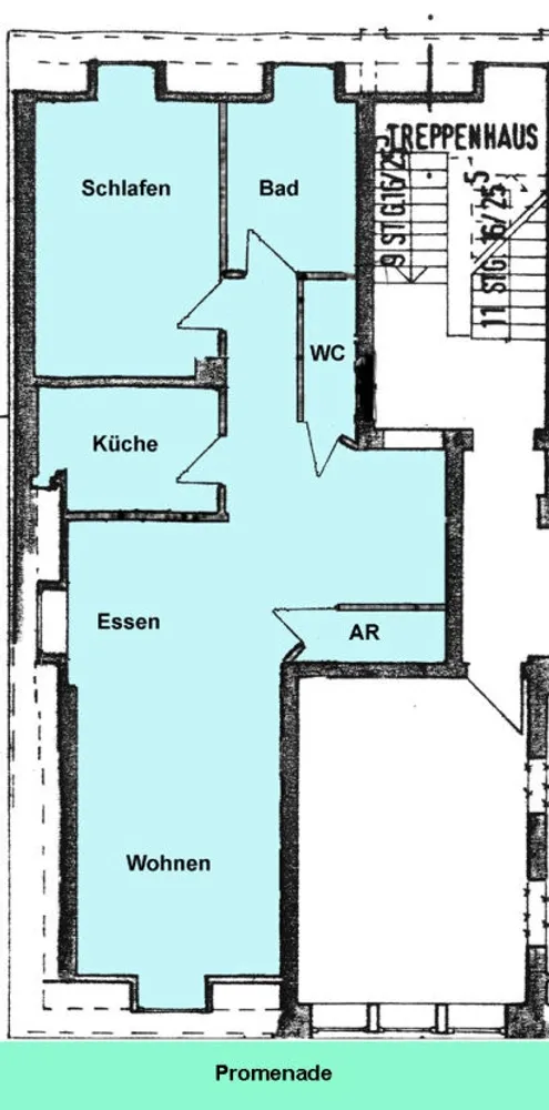 2 Zimmer Wohnung mit 71 m² in Münster – Bild 1