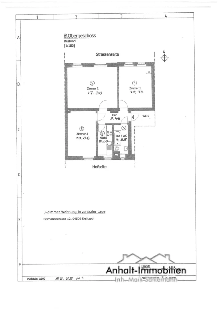 3 Zimmer Wohnung mit 59 m² in Delitzsch – Bild 6
