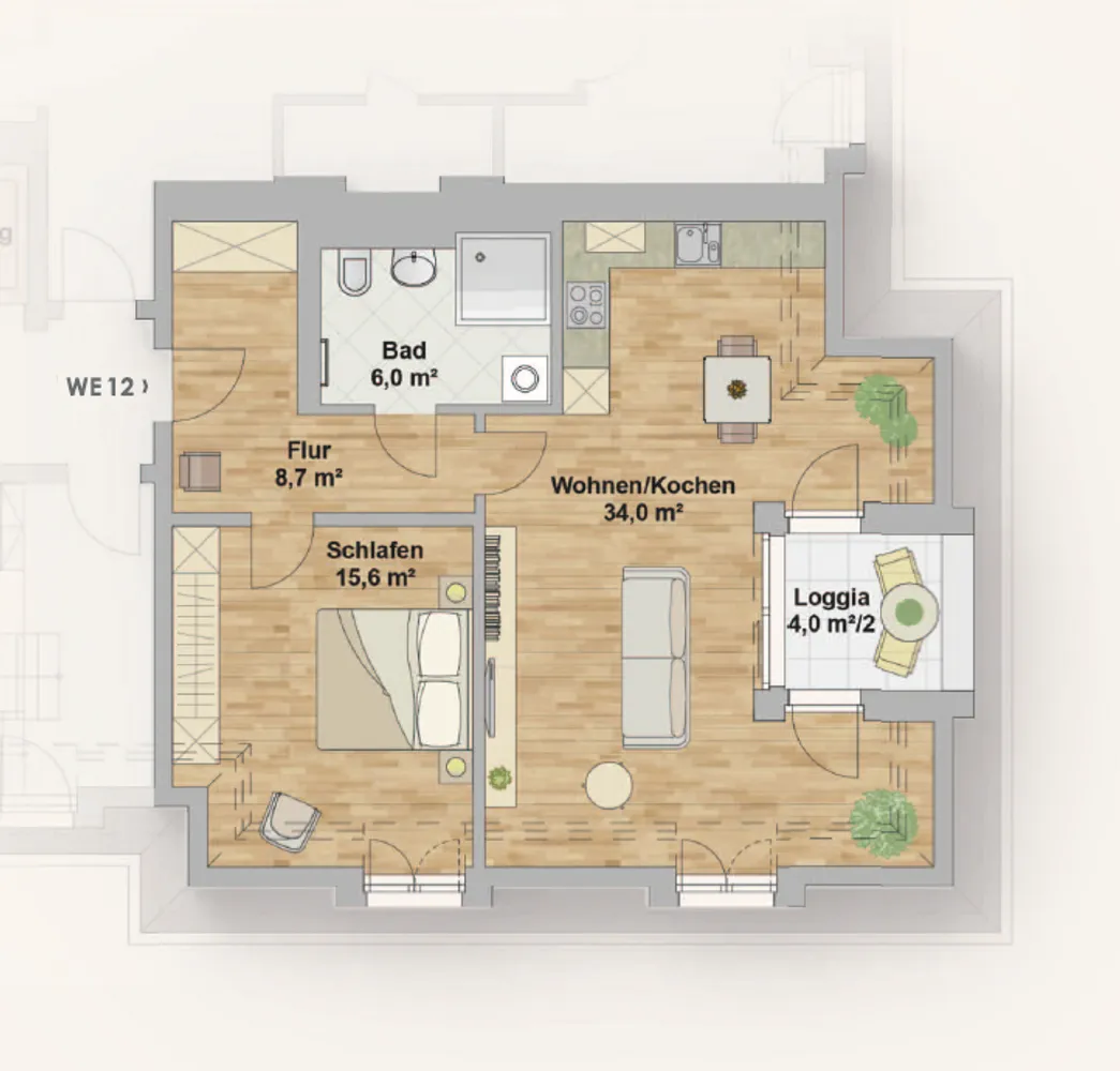 2 Zimmer Wohnung mit 66 m² in Dresden – Bild 6