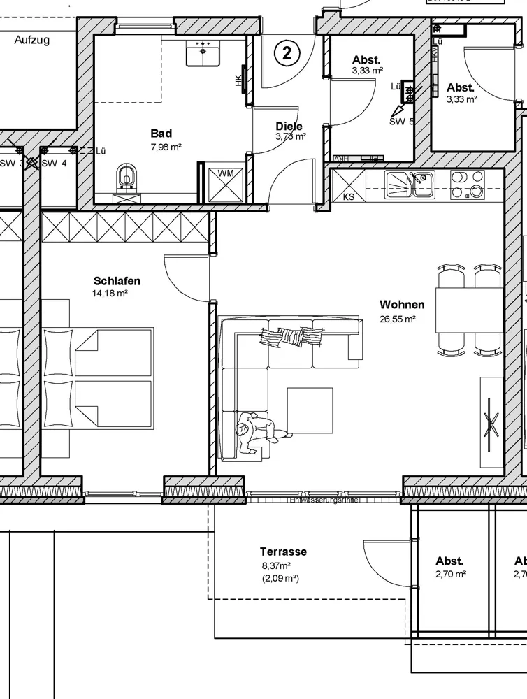 2 Zimmer Wohnung mit 58 m² in Lüneburg – Bild 6