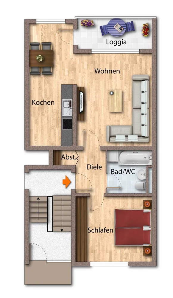 2 Zimmer Wohnung mit 61 m² in Bielefeld – Bild 10
