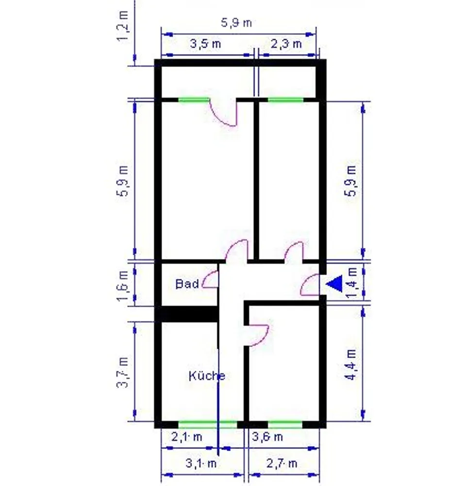3 room apartment with 70 m² in Magdeburg – Photo 5