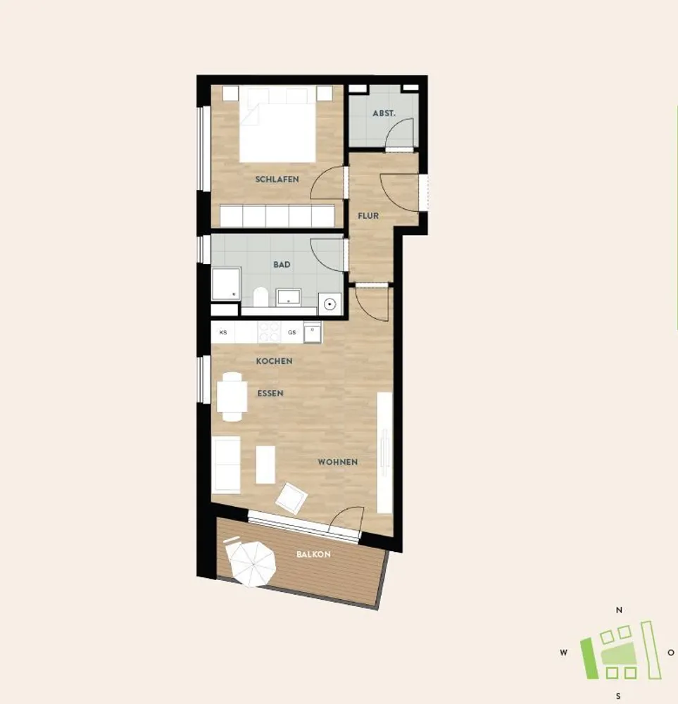2 Zimmer Wohnung mit 57 m² in Dresden – Bild 11