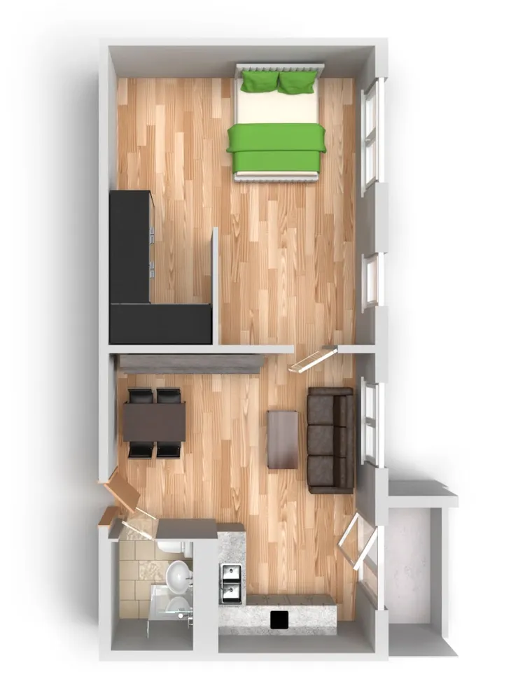 2 Zimmer Wohnung mit 62 m² in Halle (Saale) – Bild 6