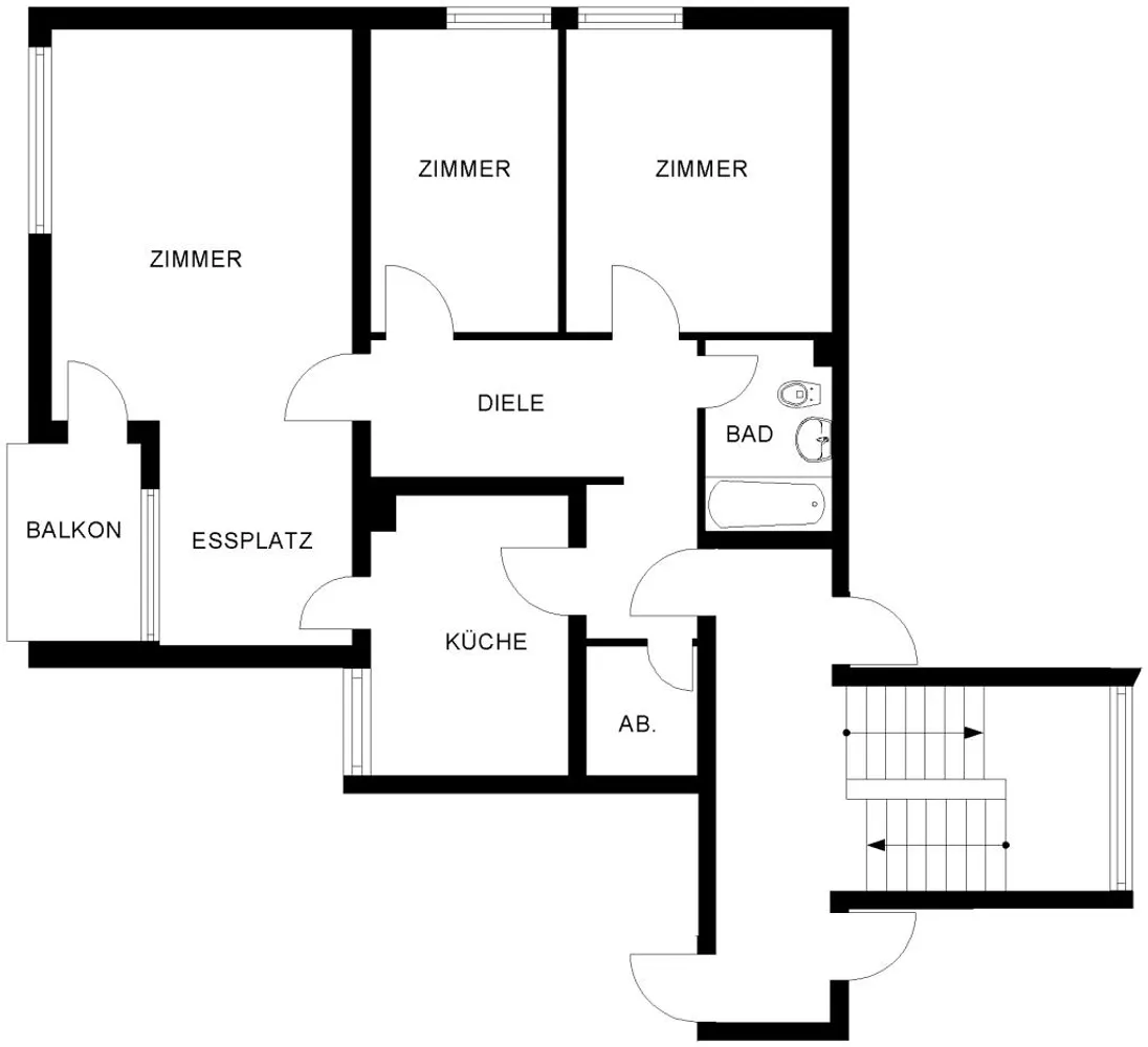 3 Zimmer Wohnung mit 80 m² in Bochum – Bild 3
