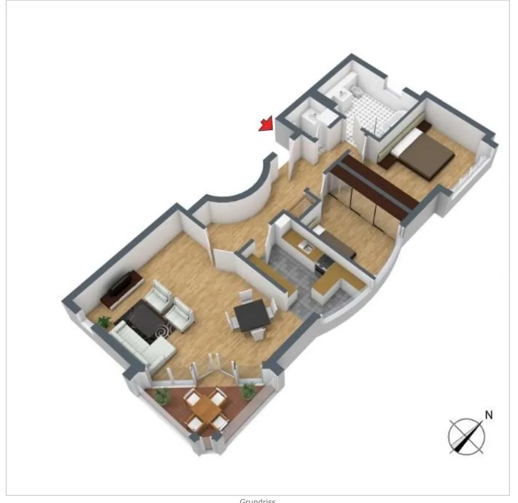 3 Zimmer Wohnung mit 90 m² in München – Bild 4