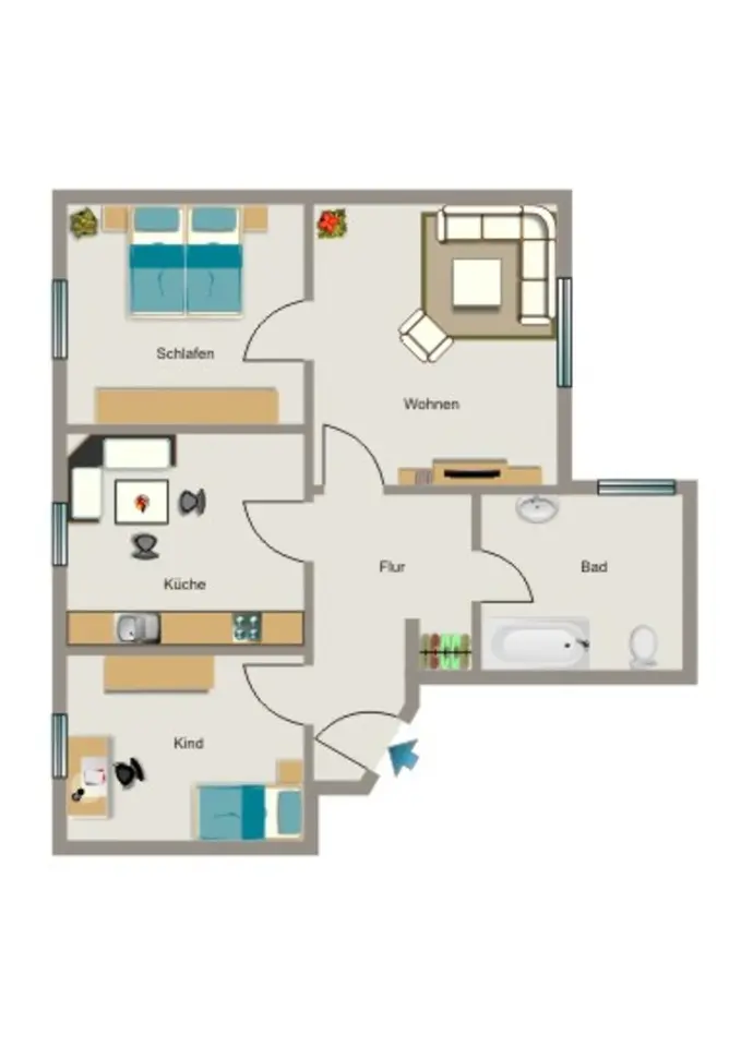 4 Zimmer Wohnung mit 71 m² in Duisburg – Bild 9
