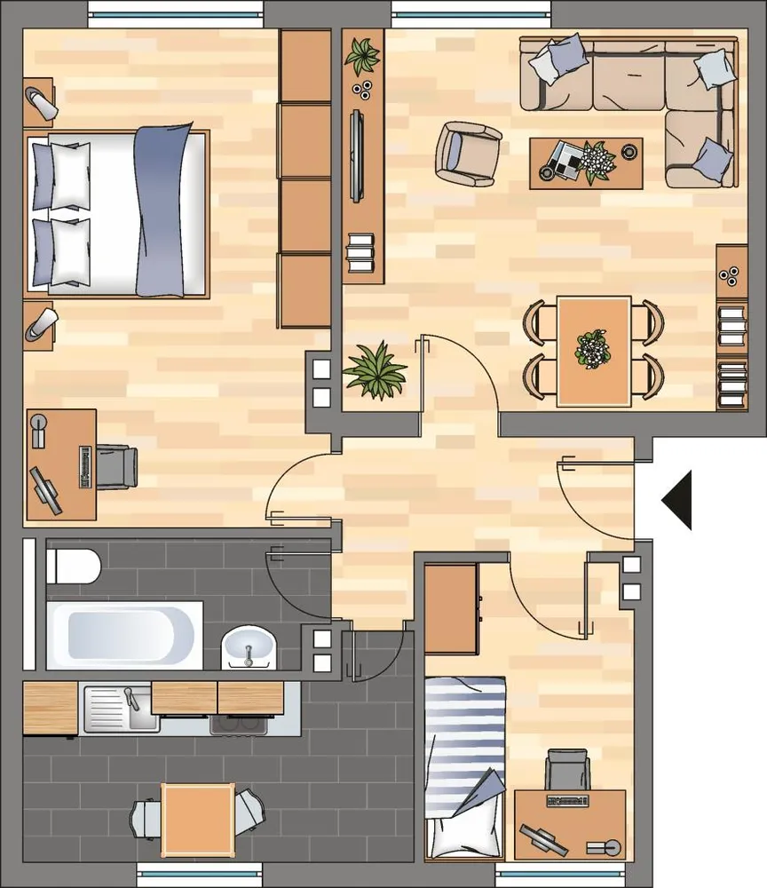 3 Zimmer Wohnung mit 59 m² in Kiel – Bild 10