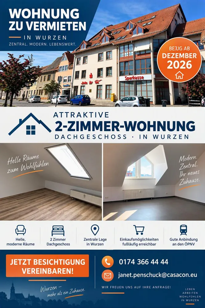 2 Zimmer Wohnung mit 65 m² in Wurzen – Bild 6