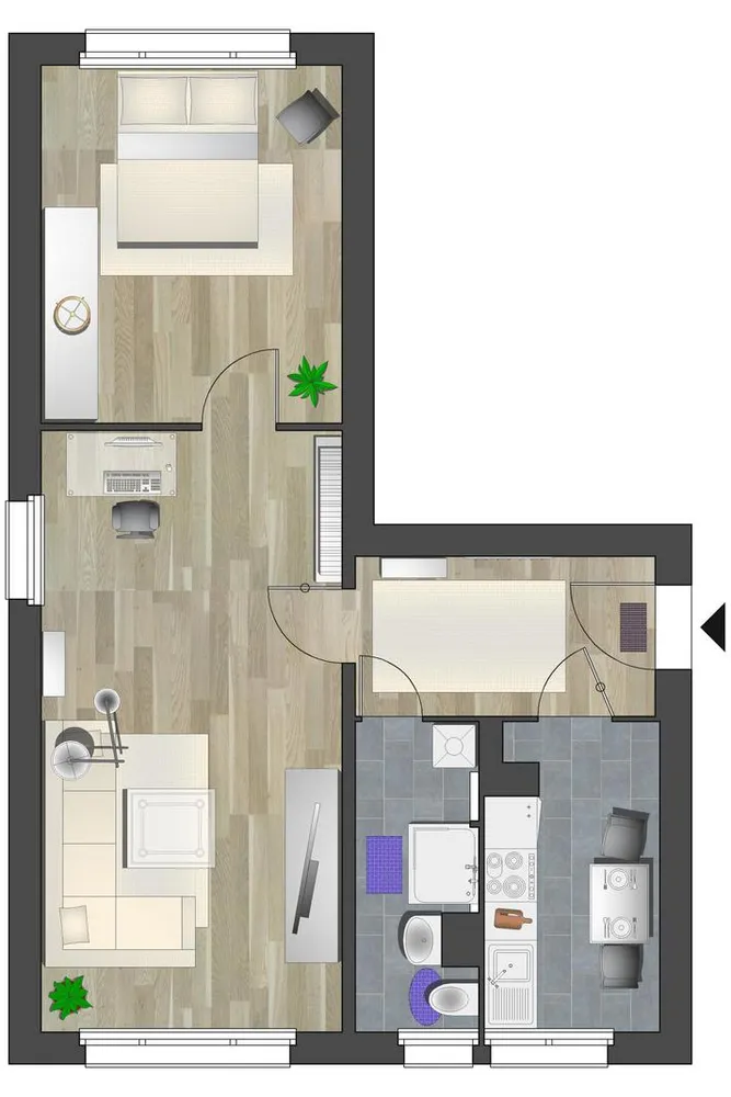 2 Zimmer Wohnung mit 55 m² in Chemnitz – Bild 5