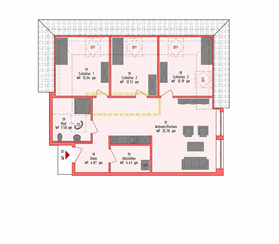 3 Zimmer Wohnung mit 85 m² in Papenburg – Bild 9
