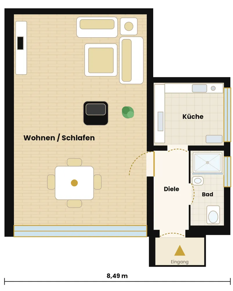 1 Zimmer Wohnung mit 46 m² in Dortmund – Bild 6