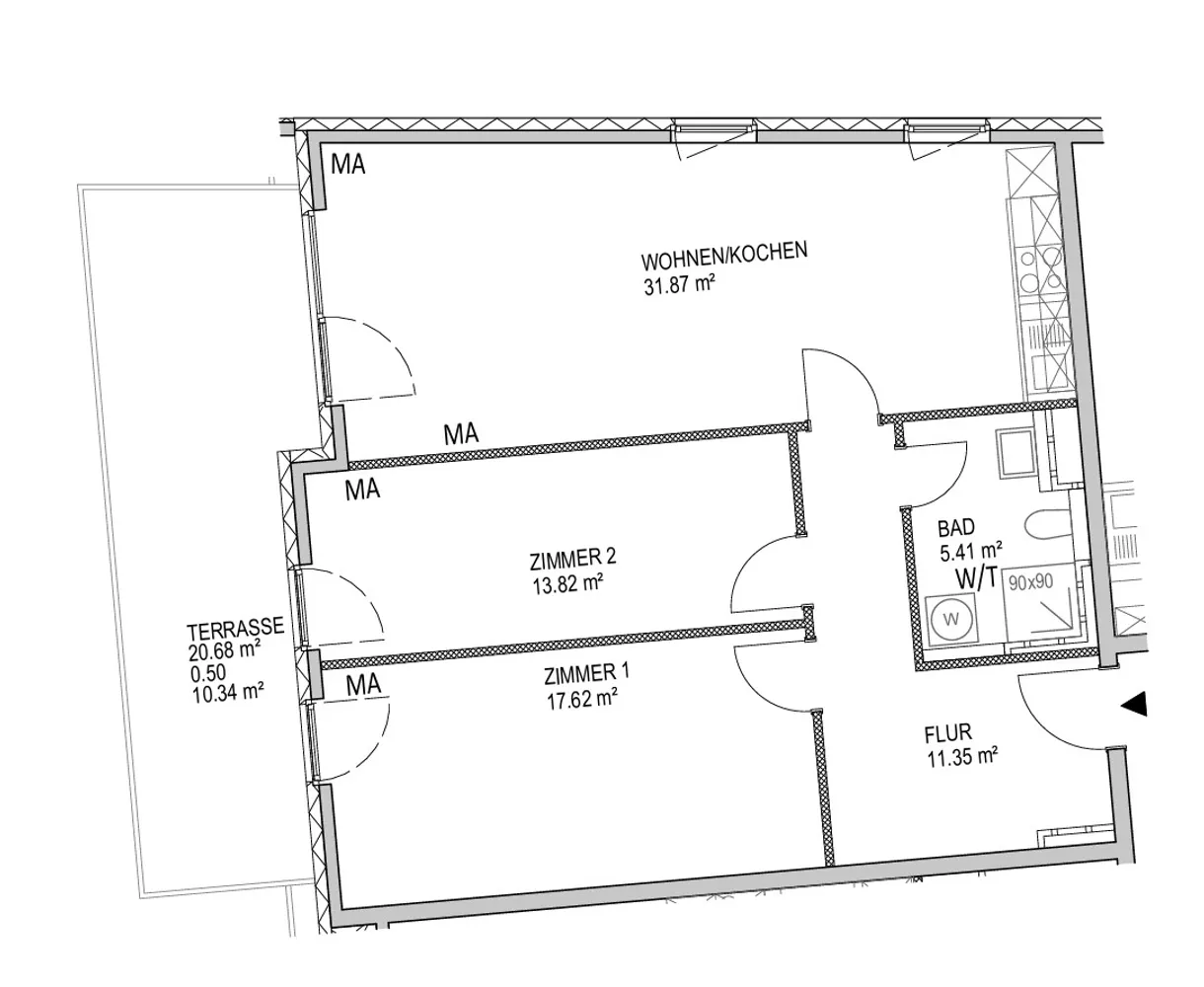 3 Zimmer Wohnung mit 91 m² in Mainz – Bild 11