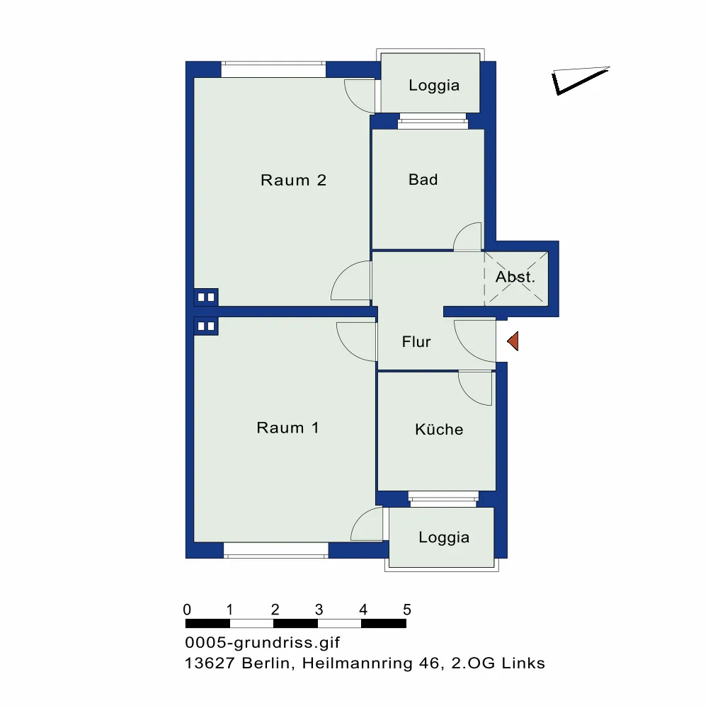 2 room apartment with 65 m² in Berlin – Photo 8
