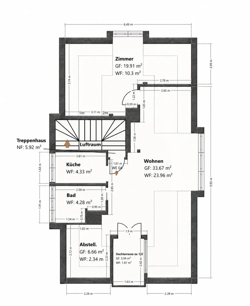 2 Zimmer Wohnung mit 47 m² in München – Bild 3