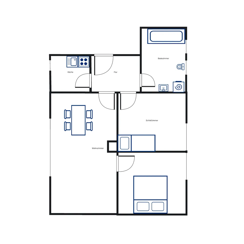 3 Zimmer Wohnung mit 54 m² in Kassel – Bild 2