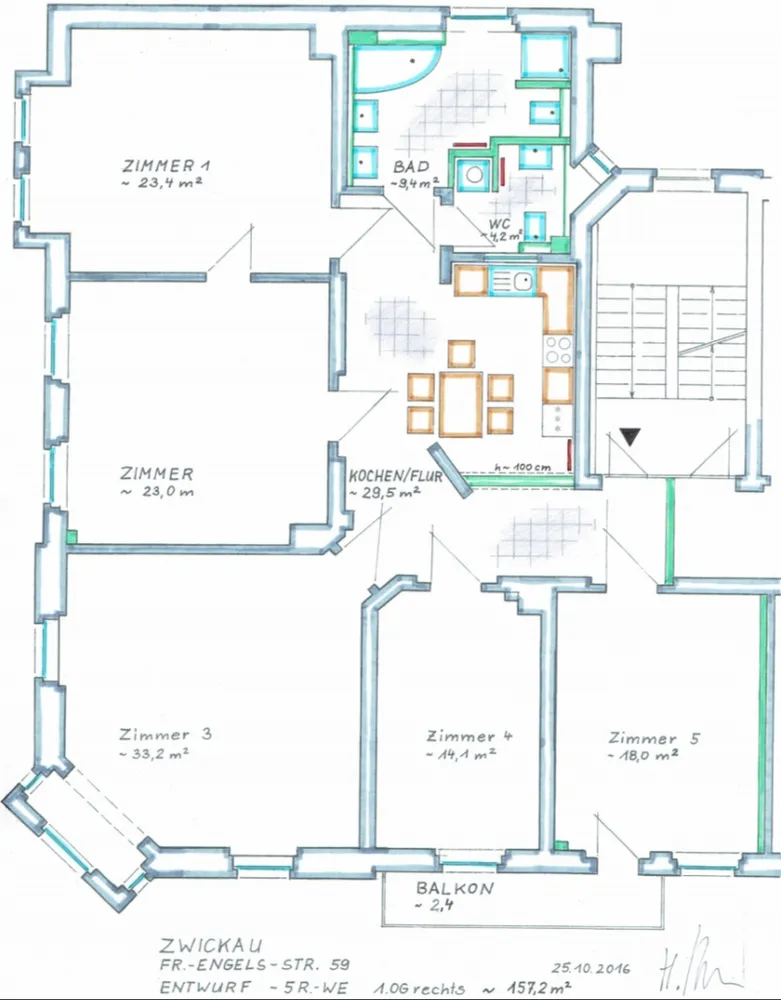 5 room apartment with 155 m² in Zwickau – Photo 7