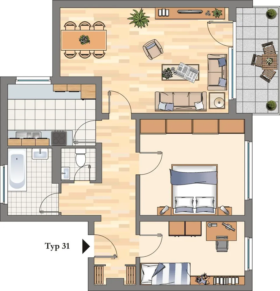 3 Zimmer Wohnung mit 78 m² in Hattingen – Bild 5