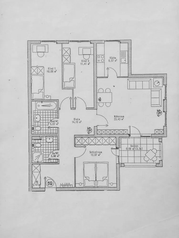 4 Zimmer Wohnung mit 93 m² in Offenbach am Main – Bild 3