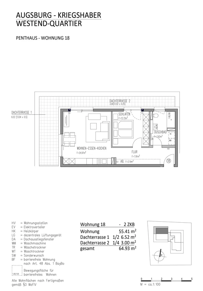 2 Zimmer Wohnung mit 65 m² in Augsburg – Bild 9