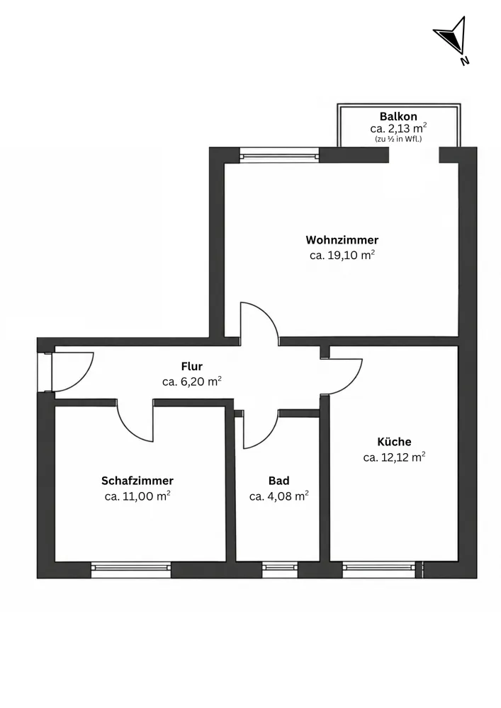 2 Zimmer Wohnung mit 54 m² in Ingolstadt – Bild 7