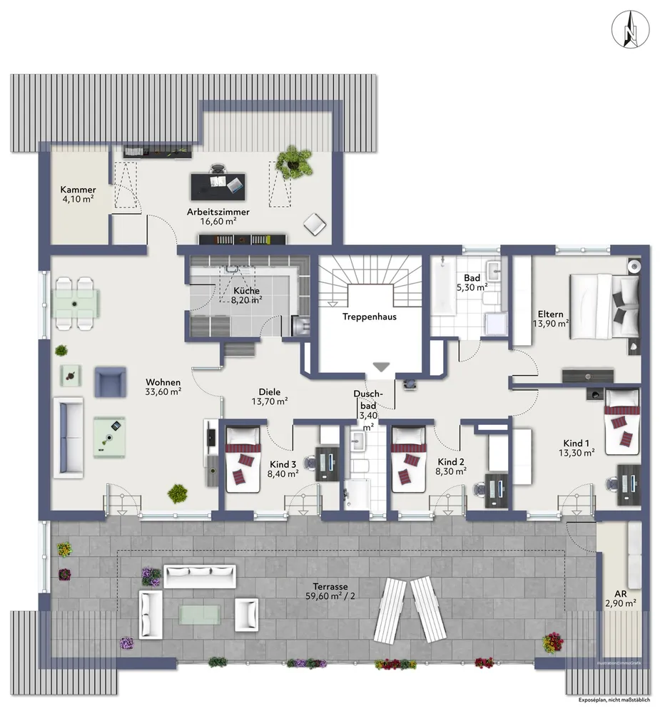 6 Zimmer Wohnung mit 161 m² in München – Bild 6