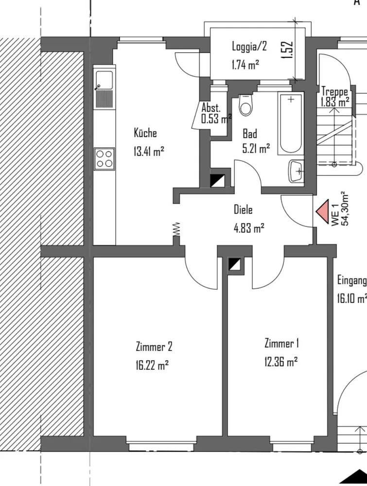 2 Zimmer Wohnung mit 54 m² in Mannheim – Bild 6
