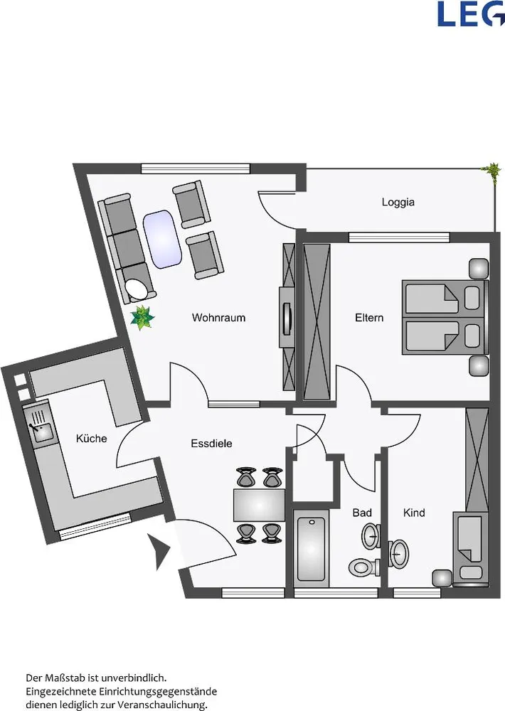 3 Zimmer Wohnung mit 75 m² in Hamm – Bild 8