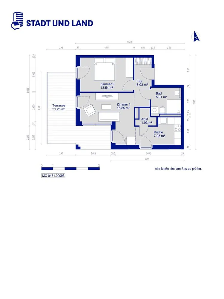 2 room apartment with 61 m² in Berlin – Photo 8
