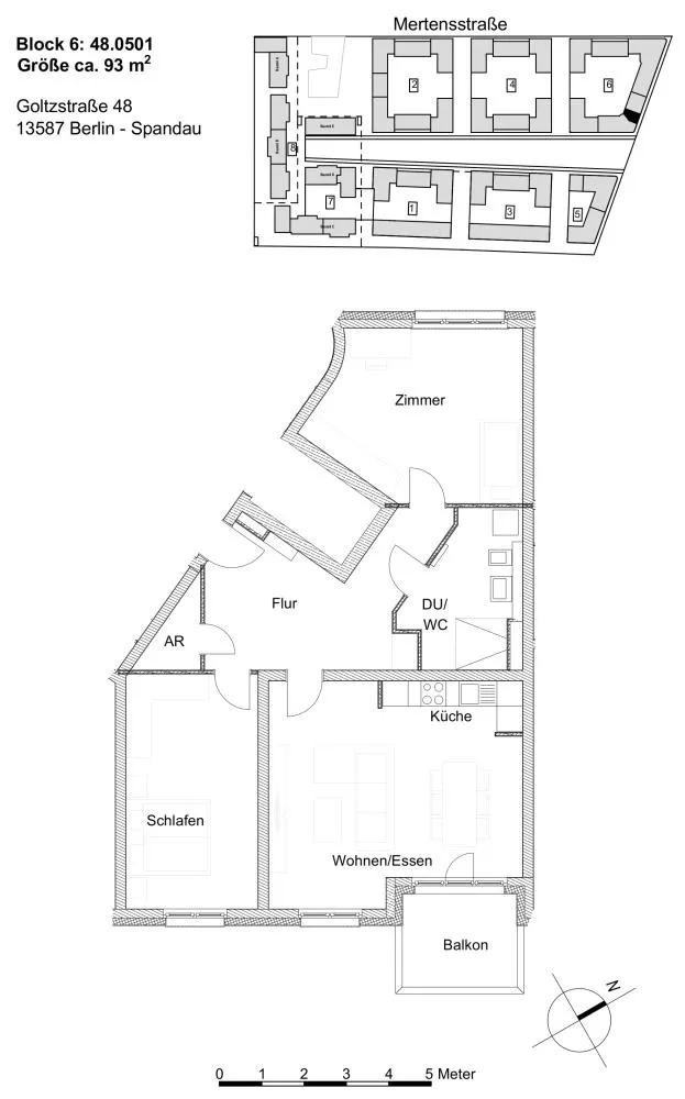 3 Zimmer Wohnung mit 94 m² in Berlin – Bild 2