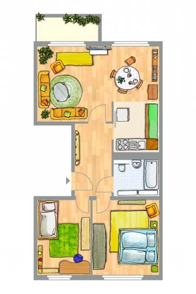 3 Zimmer Wohnung mit 57 m² in Wittenberg – Bild 5