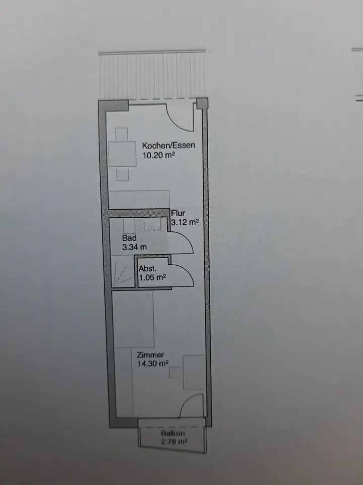 2 Zimmer Wohnung mit 32 m² in Gießen – Bild 10