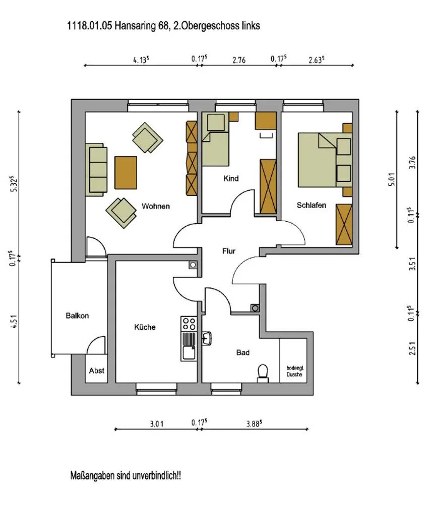 3 room apartment with 78 m² in Neumünster – Photo 6