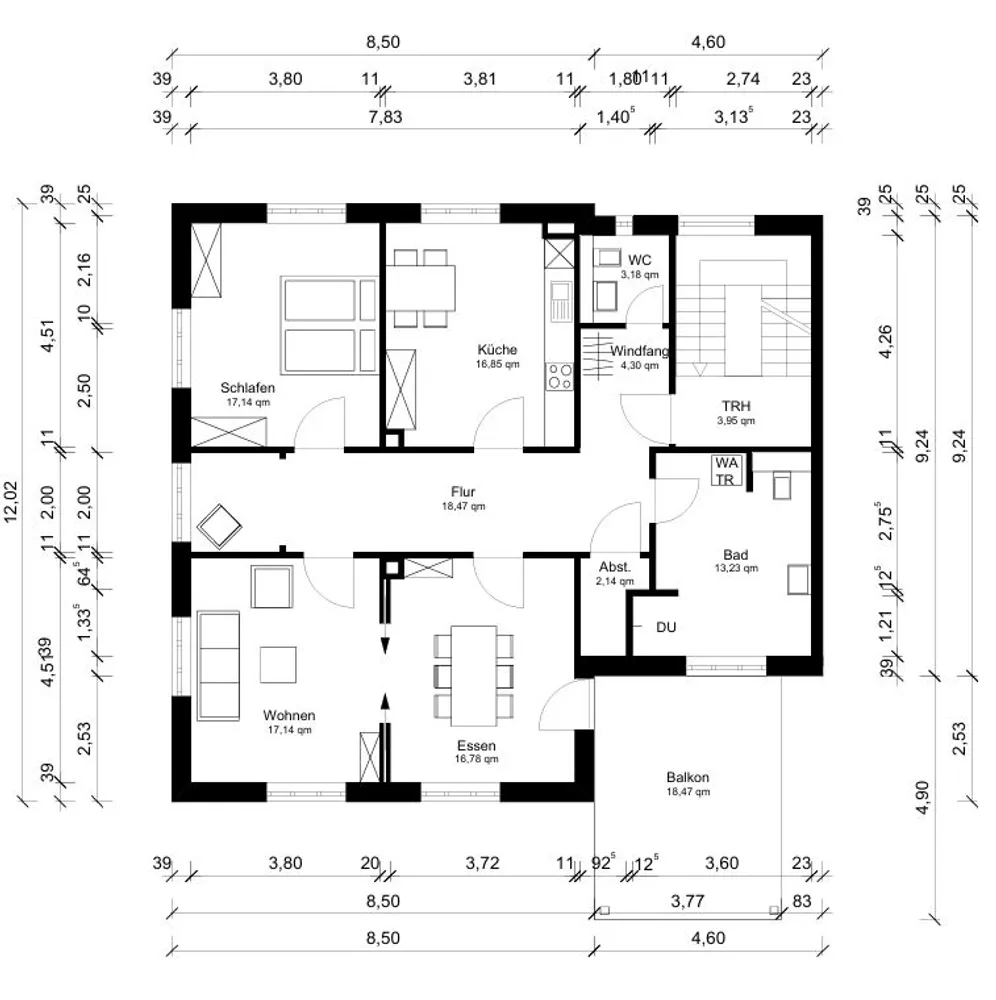 3 Zimmer Wohnung mit 114 m² in Neumünster – Bild 1
