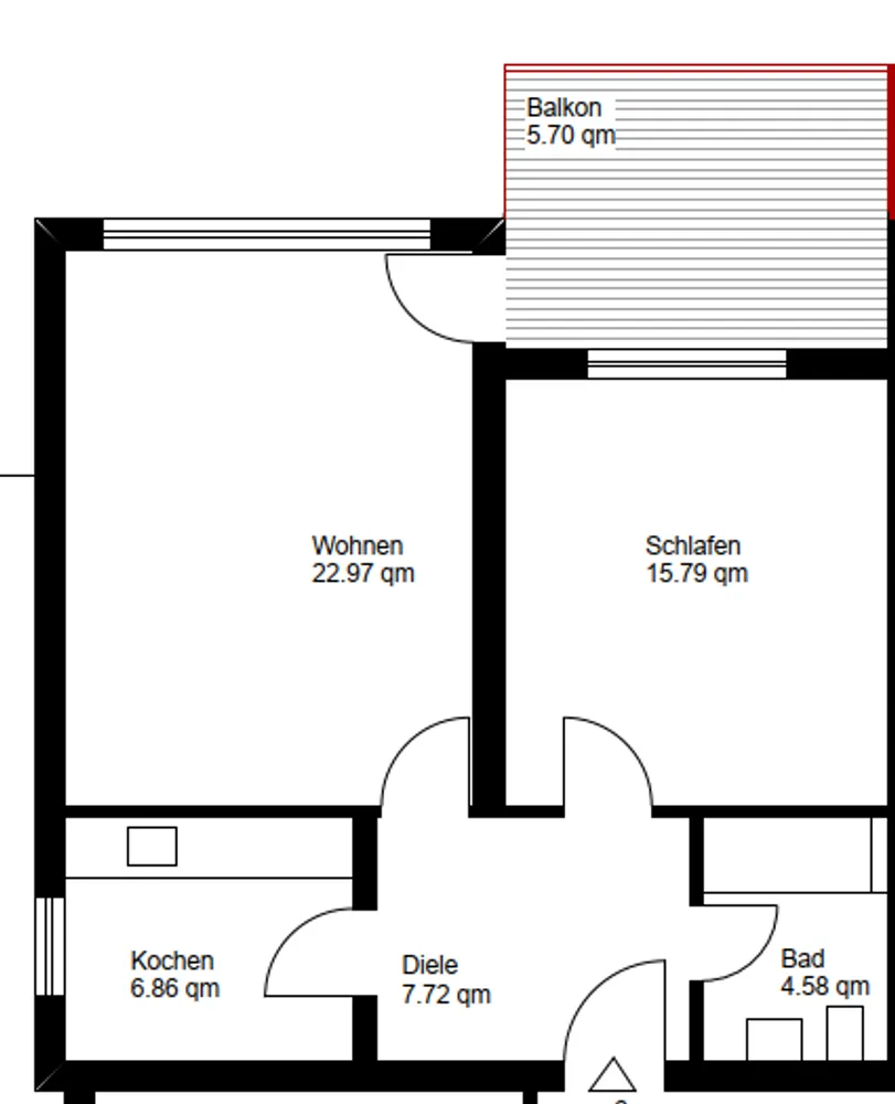 2 Zimmer Wohnung mit 63 m² in Regensburg – Bild 2