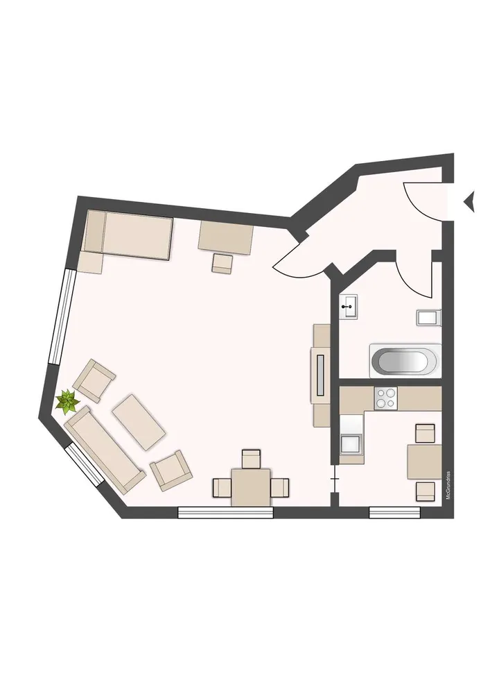 1 Zimmer Wohnung mit 55 m² in Leipzig – Bild 8