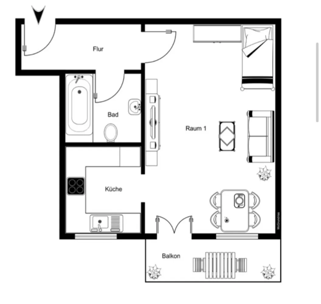 1 Zimmer Wohnung mit 39 m² in Berlin – Bild 9