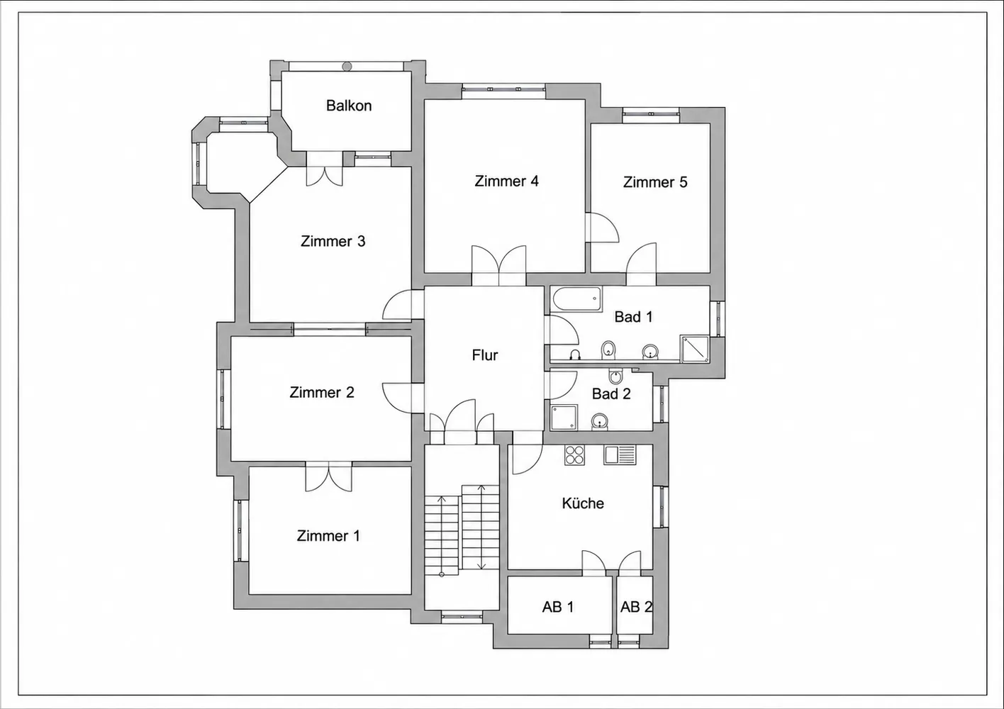 5 Zimmer Wohnung mit 182 m² in Berlin – Bild 4