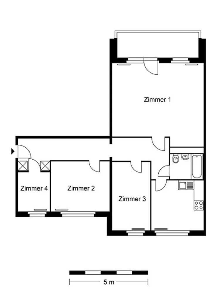 3 Zimmer Wohnung mit 90 m² in Berlin – Bild 2