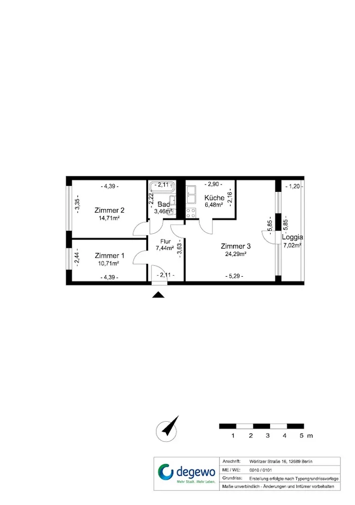 3 room apartment with 69 m² in Berlin – Photo 9