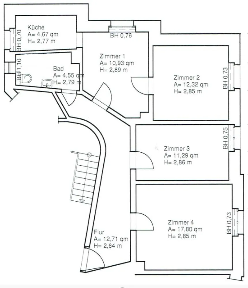 4 Zimmer Wohnung mit 74 m² in Braunschweig – Bild 8