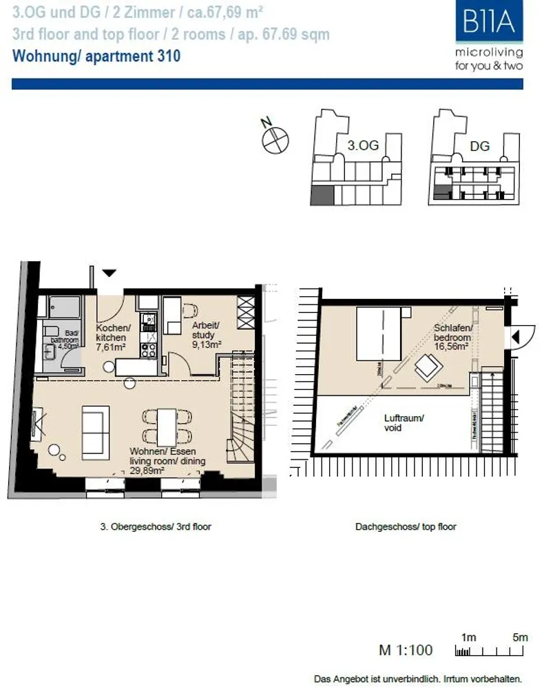 2 room apartment with 68 m² in Hanover – Photo 7