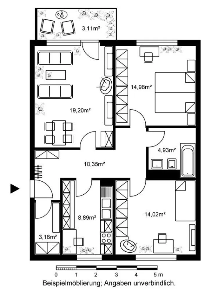 3 Zimmer Wohnung mit 79 m² in Wiesbaden – Bild 6